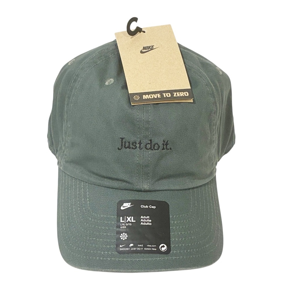 Nike Club Unstructured JDI Cap FB5370-386 Oil Green Unisex Size L/XL NEW